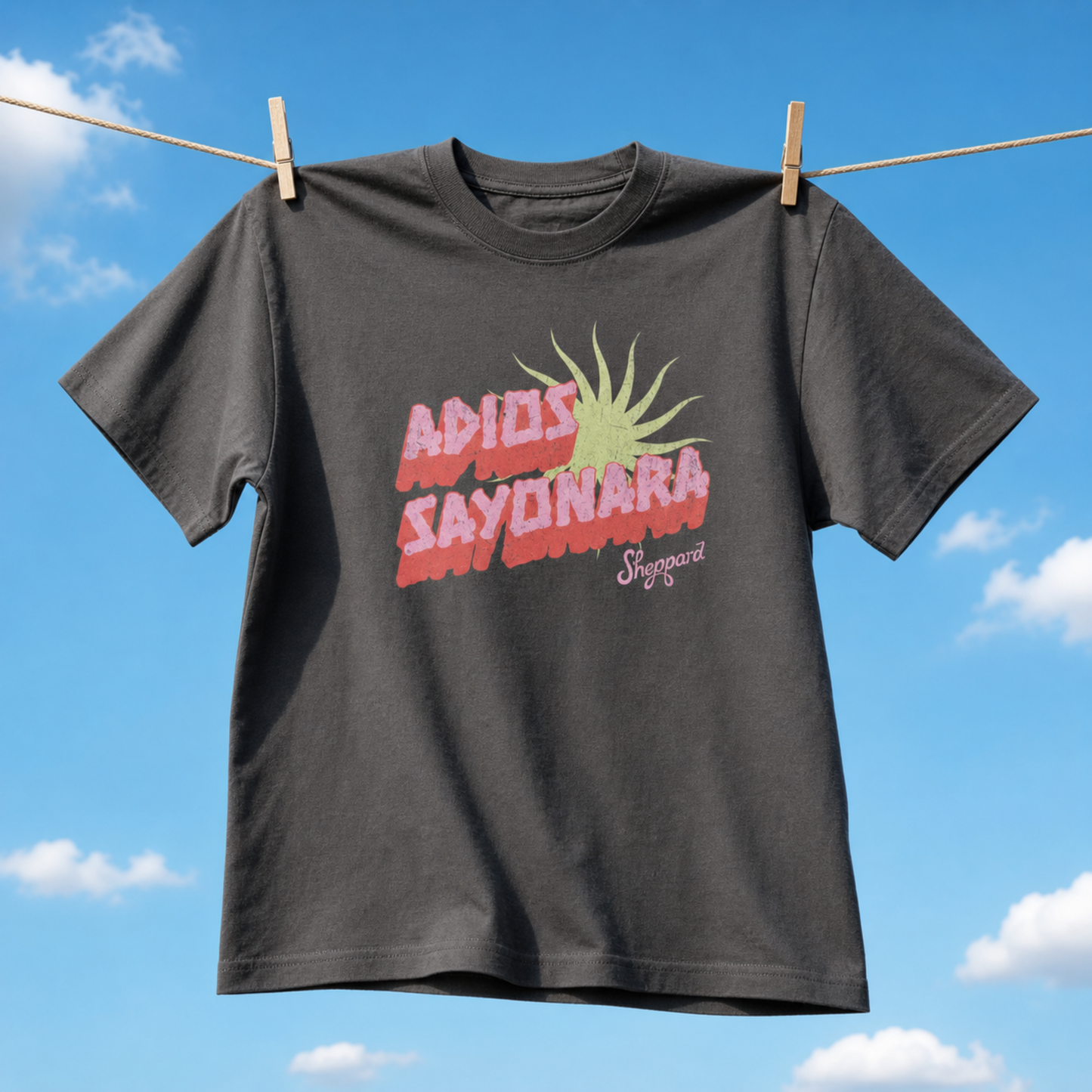 Sayonara T-Shirt in Faded Vintage Black (NEW!)