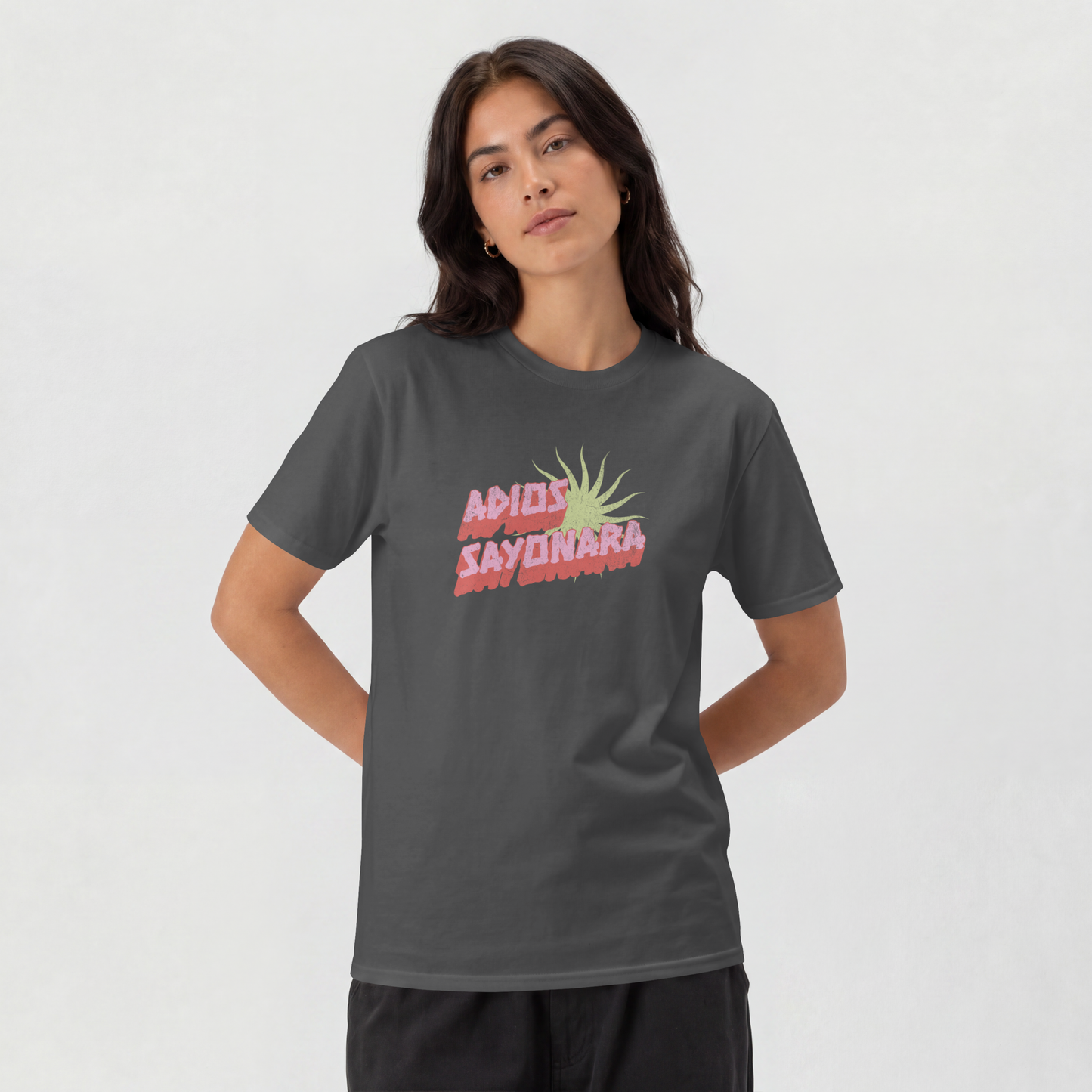 Sayonara T-Shirt in Faded Vintage Black (NEW!)